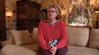 Catherine Malphettes au manoir de Cahan